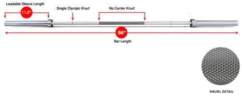 360ongsafitness Olympic Bar With OB86