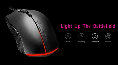 Asus ROG Strix Evolve RGB USB Optical Wired Gaming Mouse (90MP00J0-B0UA00)