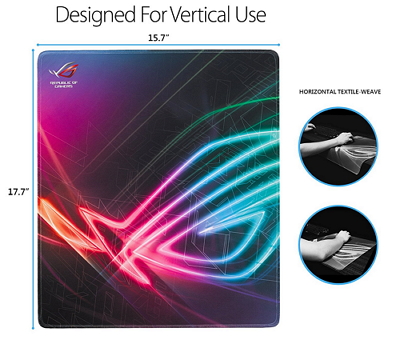 ASUS ROG Strix Edge Vertical Gaming Mousepad Size L (90MP00T0-B0UA00) 