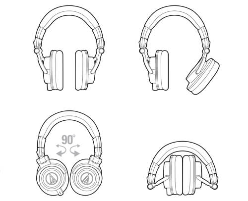 Audio-Technica Monitor Headphones (ATH-M50XRD)