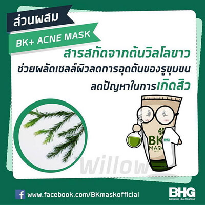 BK Acne Mask Tea Tree Oil Green Tea