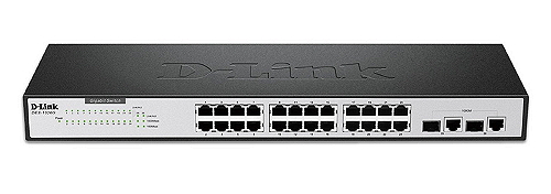 D-Link 24-port UTP 10/100Mbps Auto-sensing, 2-port UTP 10/100/1000Mbps (DES-1026G)