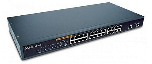 D-Link 24-port UTP 10/100Mbps Auto-sensing, 2-port UTP 10/100/1000Mbps (DES-1026G)