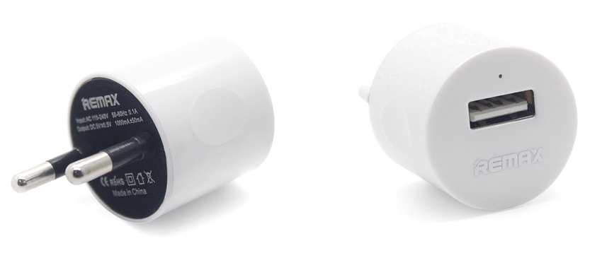 Remax Adapter USB Charger 1A (หัวกลม)