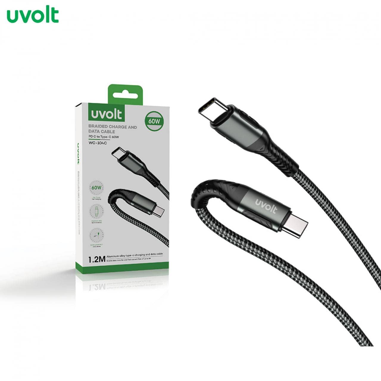 Uvolt WC-104C สายชาร์จ USB-C to C 3A/PD30W (1.2 เมตร): รีวิวสายชาร์จคุณภาพสูง