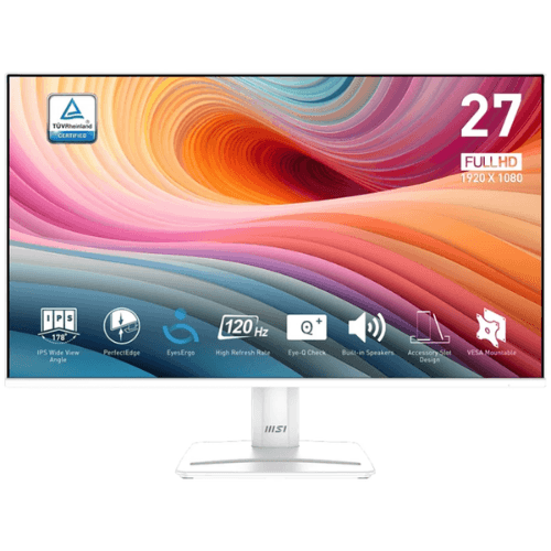 จอภาพ 27 นิ้ว สีขาว IPS FHD HDR 120Hz (HDMI, VGA, DP) - รีวิวและเปรียบเทียบ