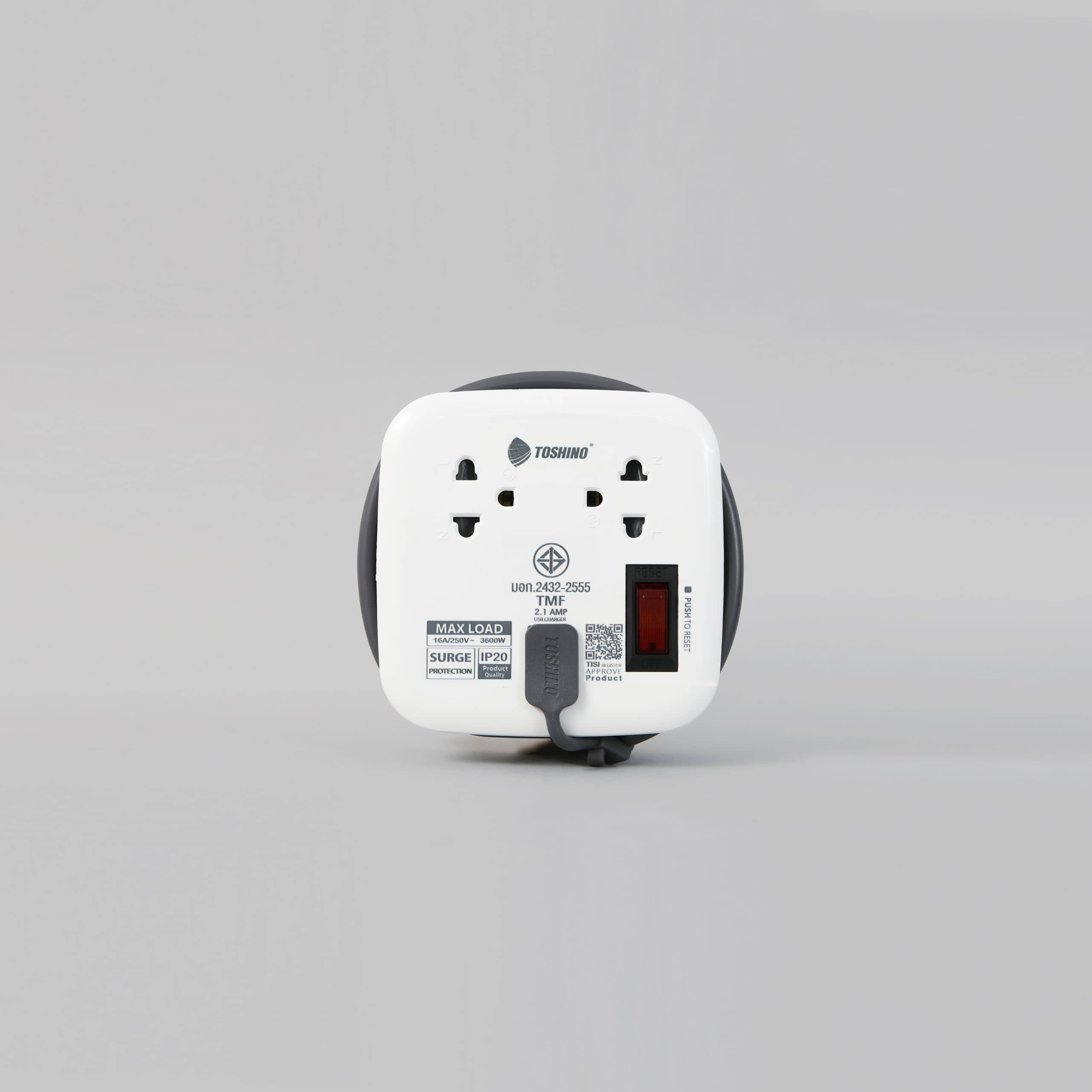 รางปลั๊กไฟ 2 ช่อง 1 สวิตช์ USB 2 ช่อง รุ่น XP-16A: ปลั๊กไฟอเนกประสงค์ พร้อมระบบป้องกันไฟกระชาก