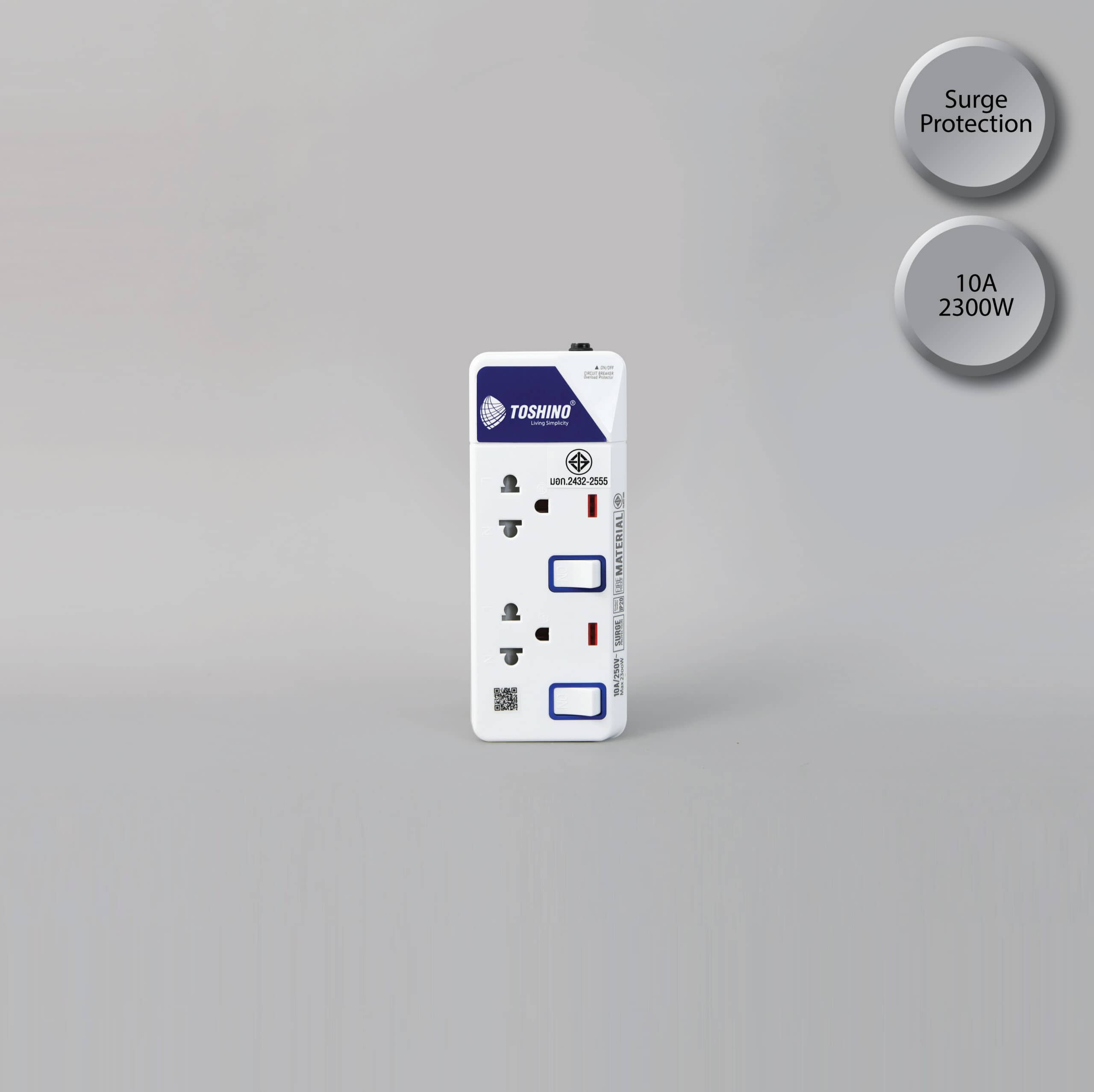 รางปลั๊กไฟ 2 ช่อง 2 สวิตช์ ET-912: ปลอดภัยและใช้งานง่าย