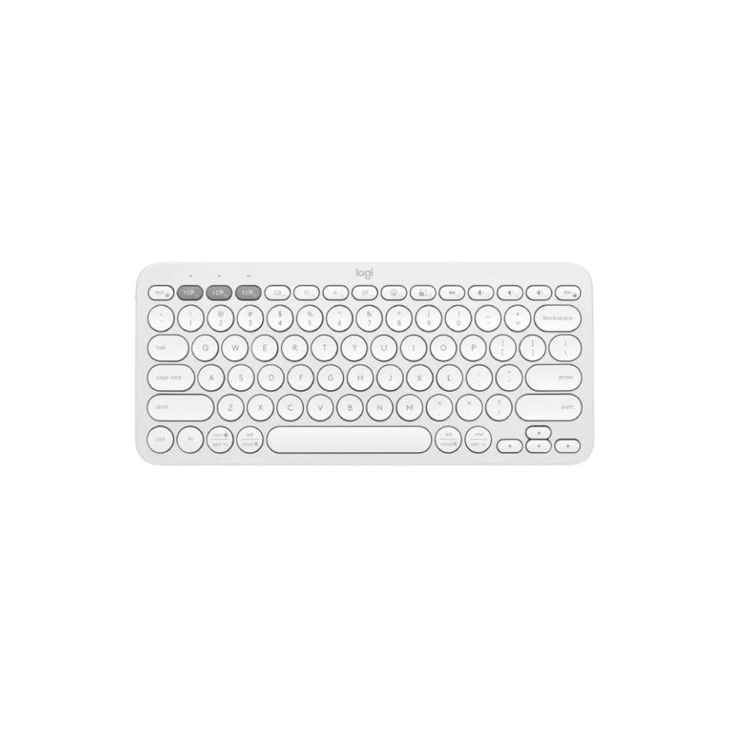 K380S WHITE: แป้นพิมพ์ไร้สาย Bluetooth คุณภาพดี เหมาะสำหรับใช้งานหลากหลายอุปกรณ์