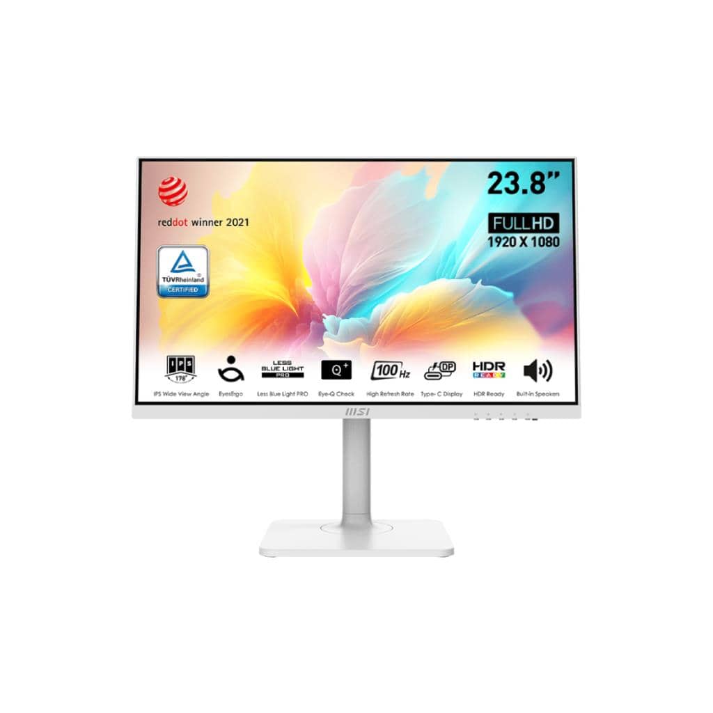 รีวิว MSI MODERN MD2412PW: จอภาพ 23.8 นิ้ว สีขาว IPS 100Hz ขุมพลัง USB-C สำหรับคนทำงานและเล่นเกมเบาๆ