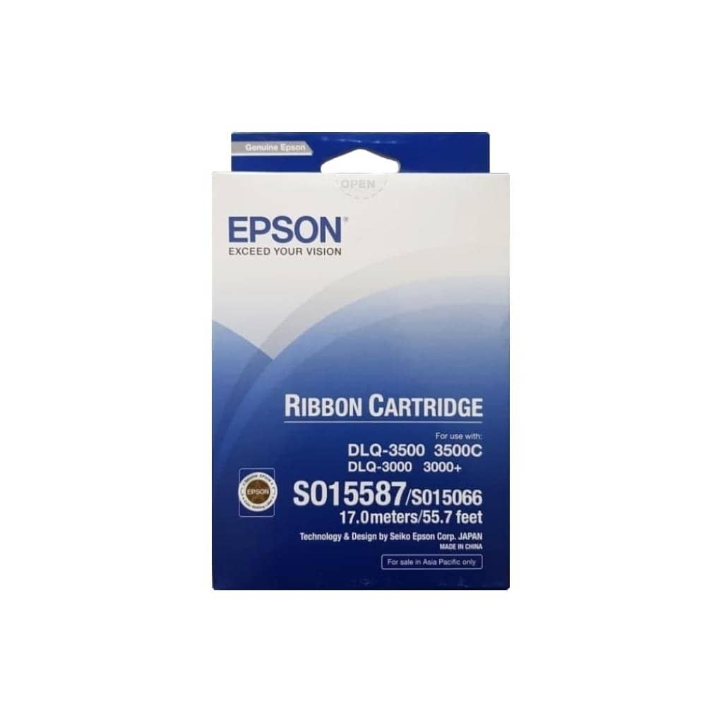 หมึกพิมพ์ริบบอน EPSON S015587 สำหรับเครื่องพิมพ์หัวเข็ม DLQ-3500 ตัวแทนจำหน่ายที่คุณวางใจ