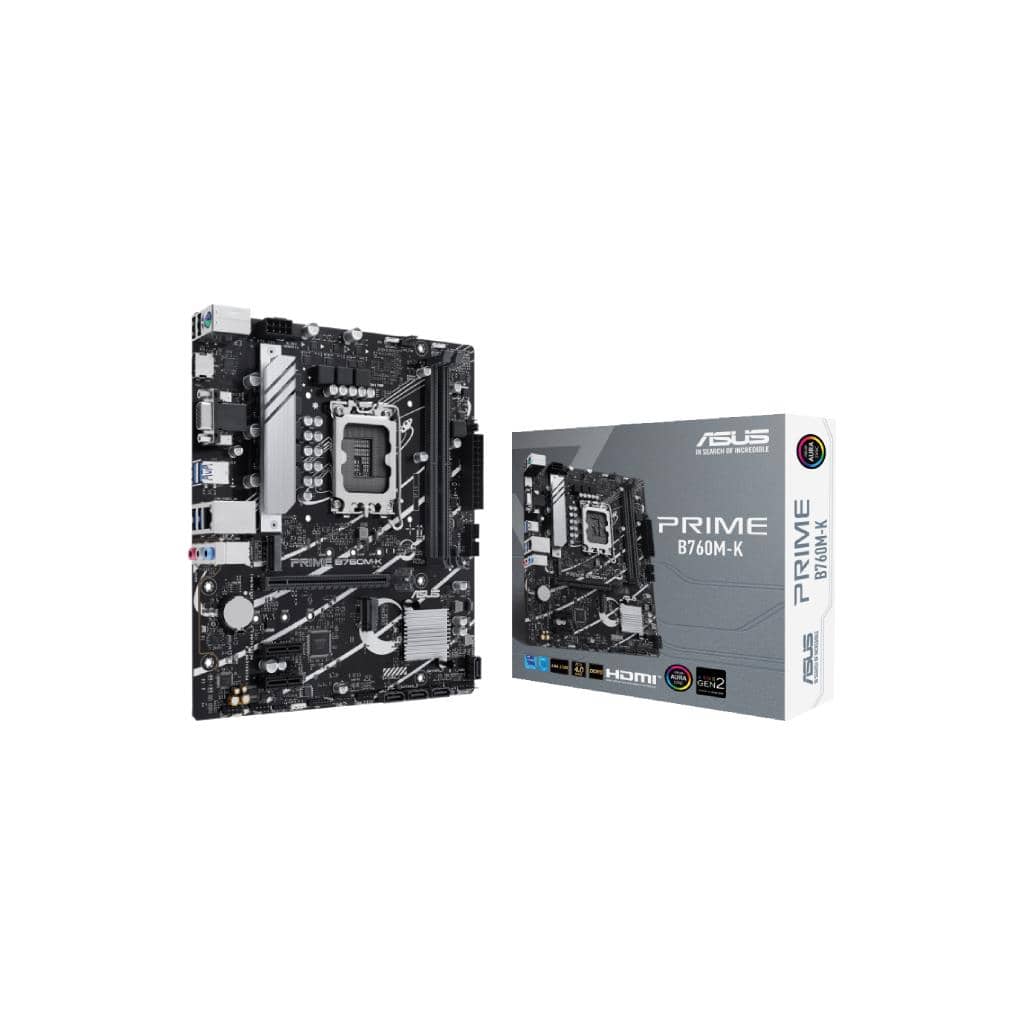 ASUS PRIME B760M-K: เมนบอร์ด Micro-ATX DDR5 คุ้มค่า สำหรับ Intel Gen 12th-14th พร้อม LAN 2.5Gb