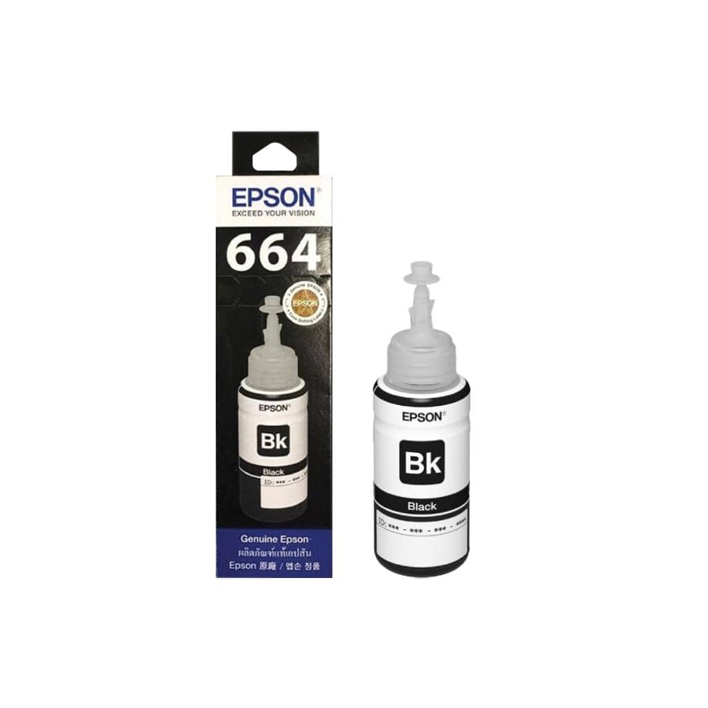 หมึกพิมพ์ EPSON T664100 (T664) สีดำ 70ml: คู่มือฉบับสมบูรณ์สำหรับ Epson L100/L200