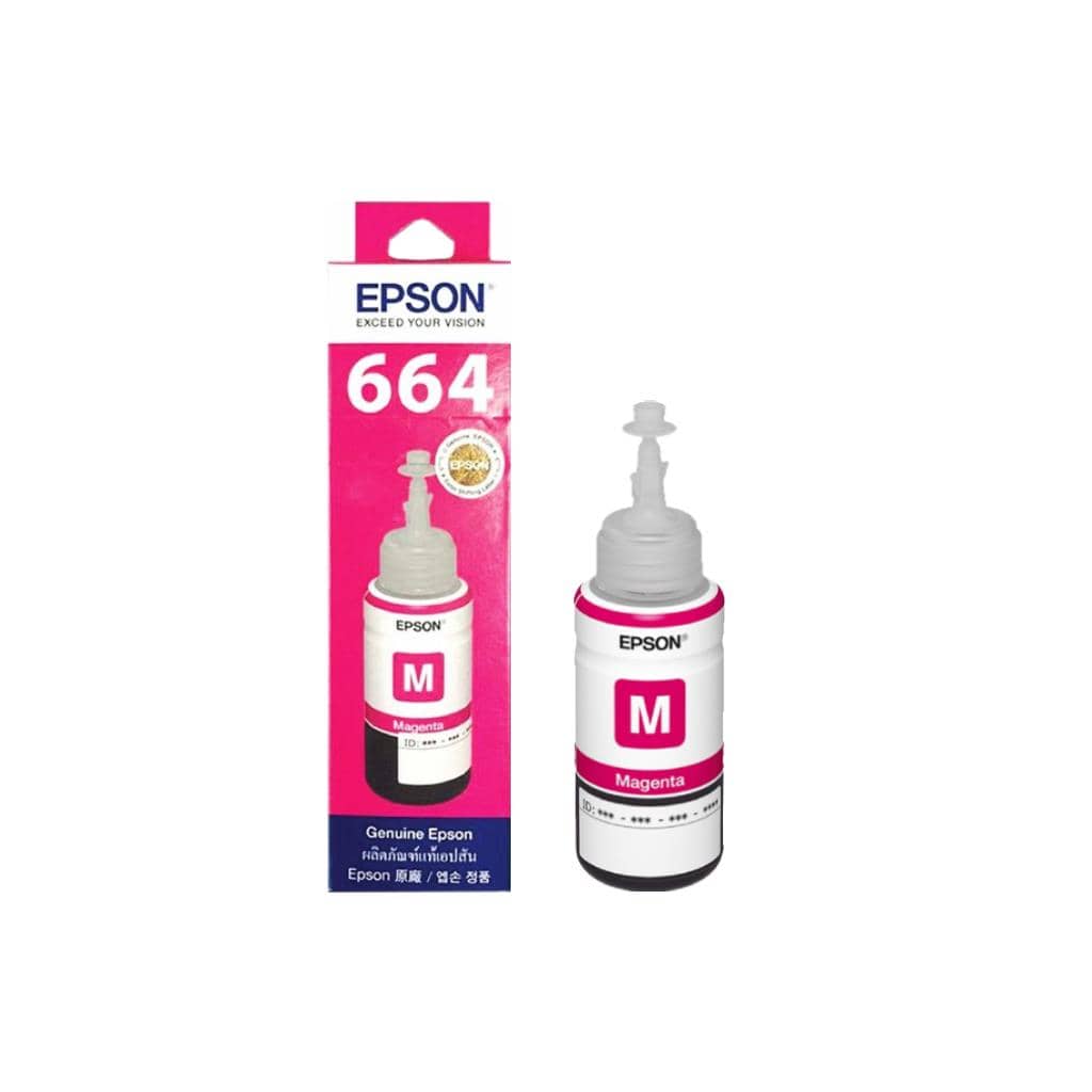 หมึกพิมพ์ EPSON INK BOTTLE T664300 (Magenta) สำหรับ L100/L200 คุณภาพมาตรฐานงานพิมพ์
