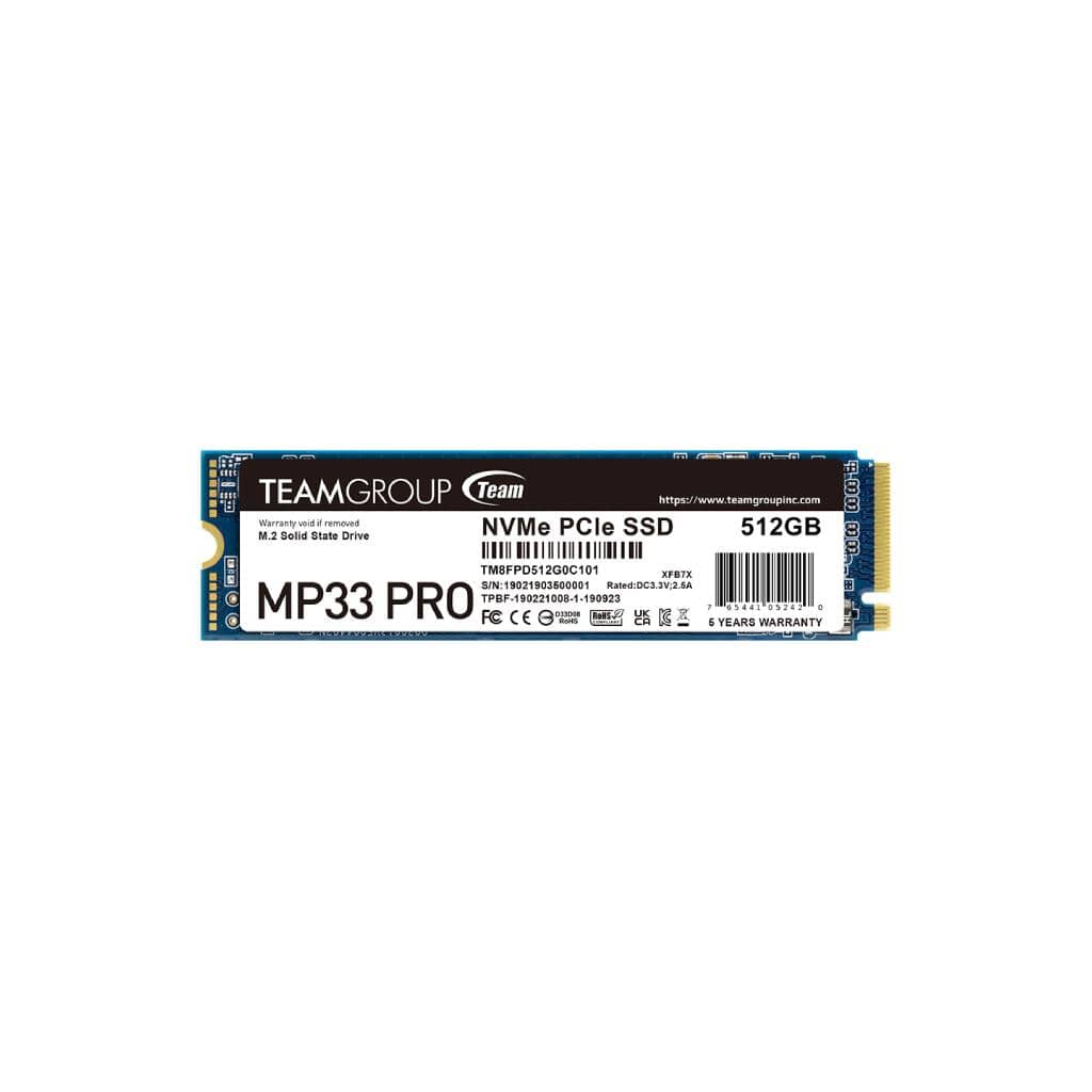 รีวิว SSD M.2 NVMe PCIe Gen3x4 TEAM MP33 PRO 512GB: อัปเกรดความเร็วให้คอมพิวเตอร์ของคุณ
