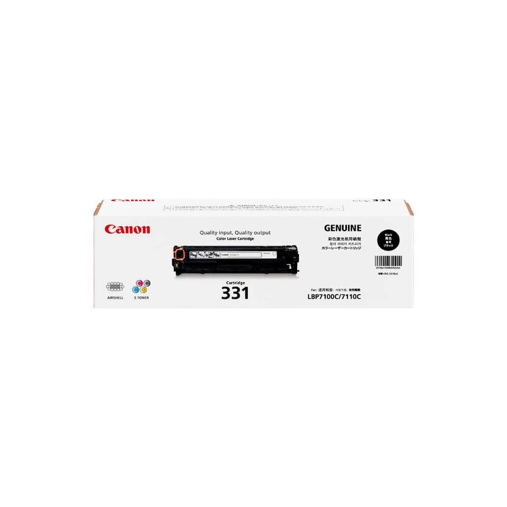 รีวิวและข้อมูลจำเพาะ: CANON TONER CARTRIDGE 331BK สำหรับ LBP7100cn/LBP7110cw สีดำ พิมพ์คมชัด สม่ำเสมอ
