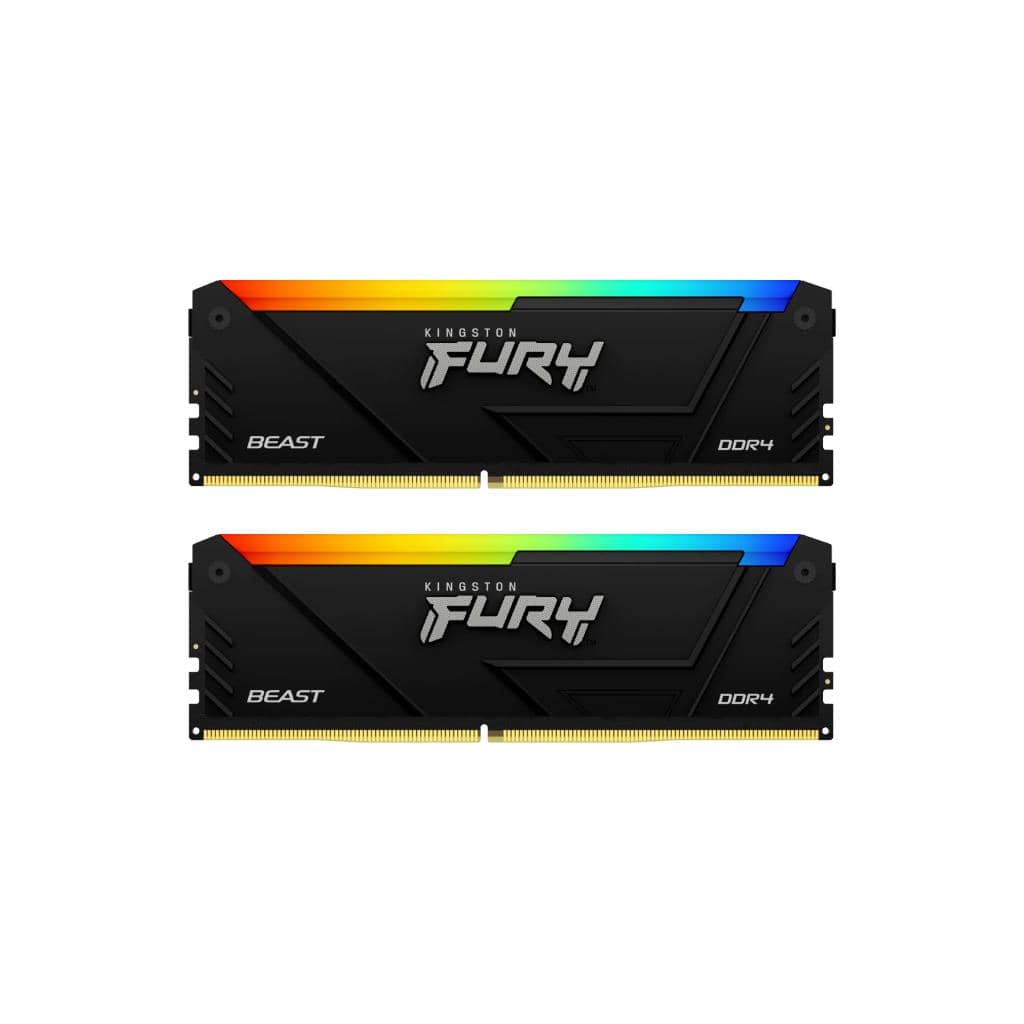 Kingston FURY Beast RGB 32GB (16GBx2) 3200MHz CL16 DDR4: แรมเกมมิ่งสุดแรง แสงสีสุดอลังการ