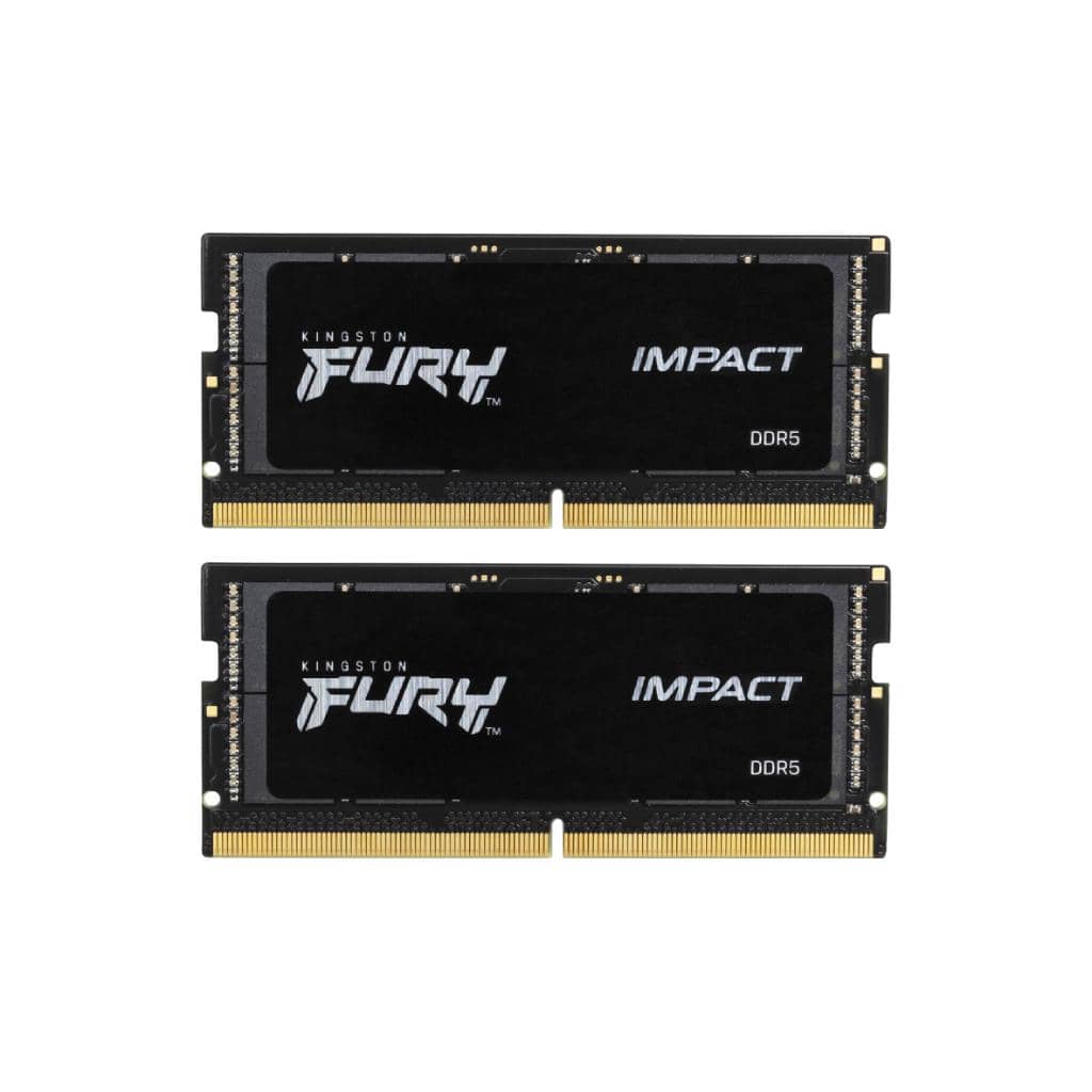 อัพเกรดประสิทธิภาพสูงสุด: Kingston FURY Impact Black DDR5 4800MHz CL38 32GB (2x16GB) แรมโน๊ตบุ๊คแรงเกินคาด