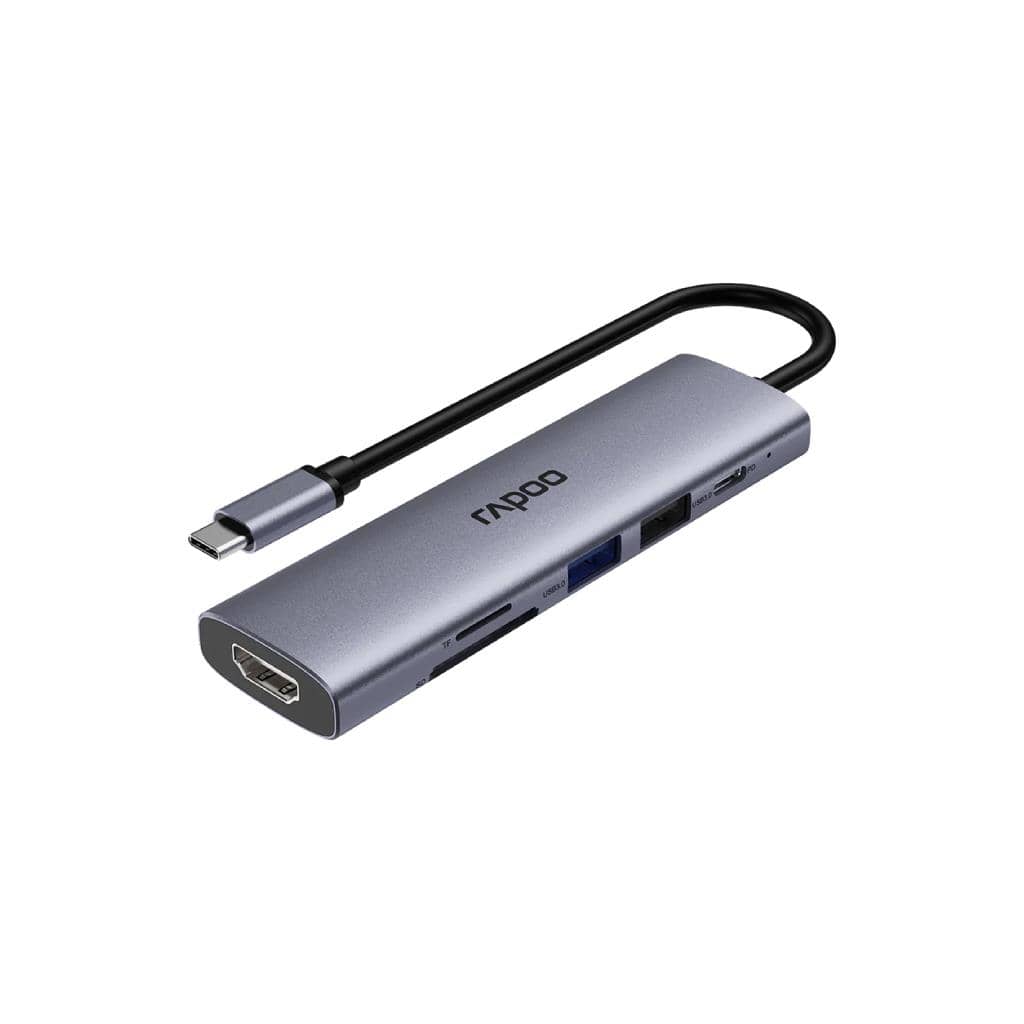 RAPOO XD61 USB-C Multi-function Docking Station 6-in-1: ฮับ Type-C อเนกประสงค์เพื่อการทำงานที่ไร้ขีดจำกัด