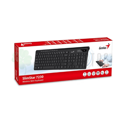 คีย์บอร์ด Genius SlimStar 7230 Wireless Keyboard (EN/TH) Black รีวิว: คีย์บอร์ดไร้สายทรงสลิม คุณภาพดี คุ้มค่า?