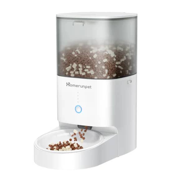 Pet Feeder PF20 (Pocelain): เครื่องให้อาหารสัตว์เลี้ยงอัตโนมัติ เซรามิก 4 ลิตร