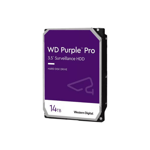 HDD WD 3.5" 14TB AV PURPLE PRO:  ฮาร์ดดิสก์วิดีโอ 24/7 คุณภาพสูง