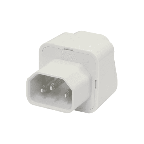 UPS ACCESSORY DELTA PS-18UPS: อแดปเตอร์ IEC320-C14 สู่ปลั๊กเสียบแบบยูนิเวอร์แซล