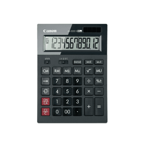 รีวิว Canon AS-2222 II (BLACK): เครื่องคิดเลขตั้งโต๊ะ 12 หลัก สำหรับมืออาชีพและสำนักงาน