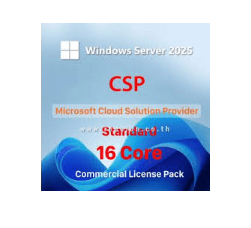 MCS-PWHC16CMO:  Windows Server 2025 Standard - 16 Core License Pack