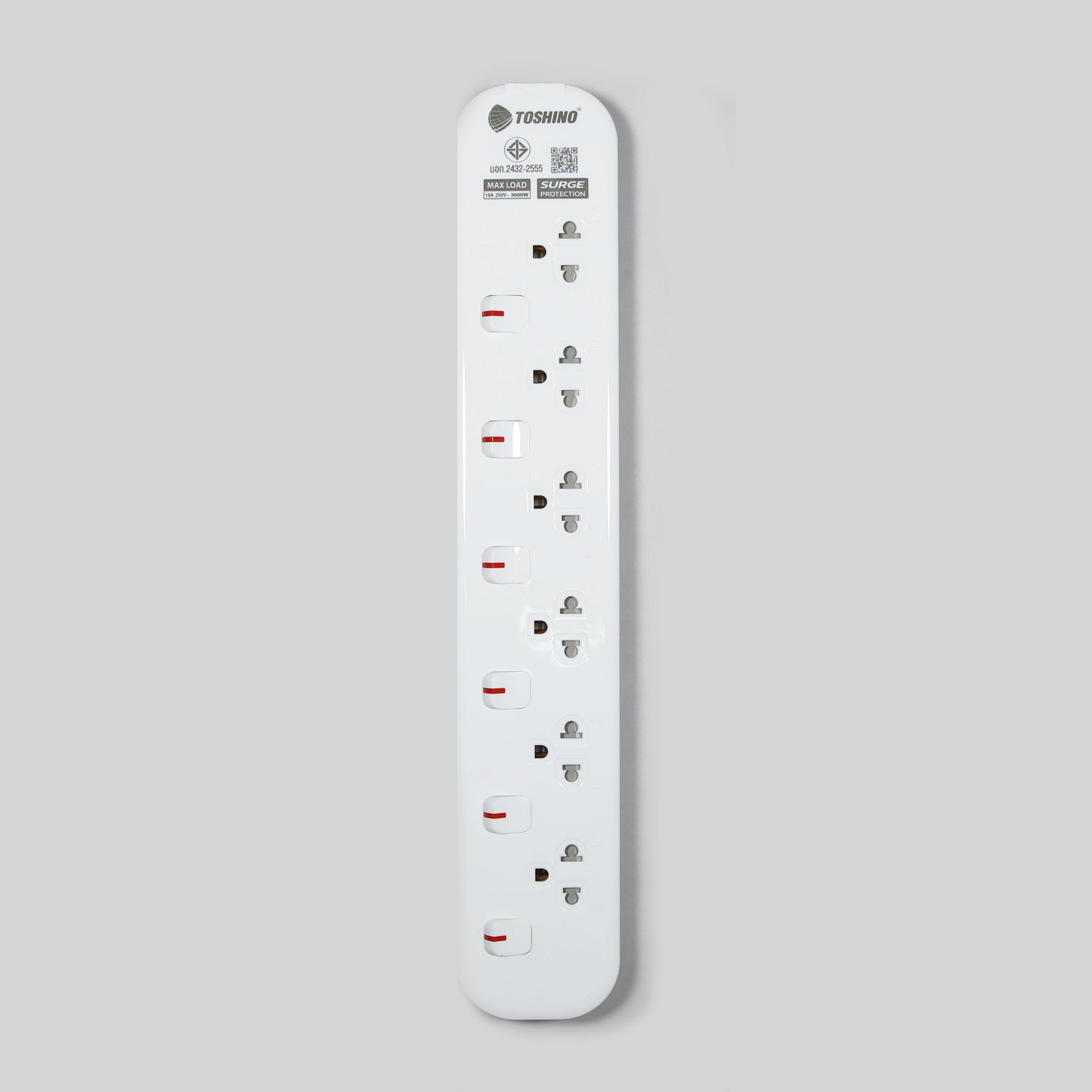 รางปลั๊กไฟ 6 ช่อง 6 สวิตซ์ 16A/3600W รุ่น JT6:  เลือกใช้เพื่อความปลอดภัยและสะดวกสบาย