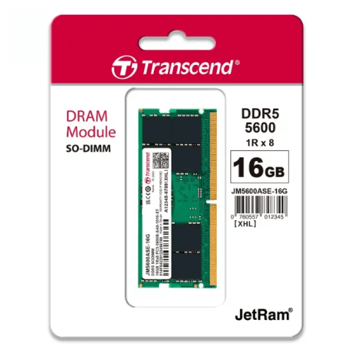 Transcend Ram 16GB JM DDR5 5600 SO-DIMM 1Rx8 1.1V