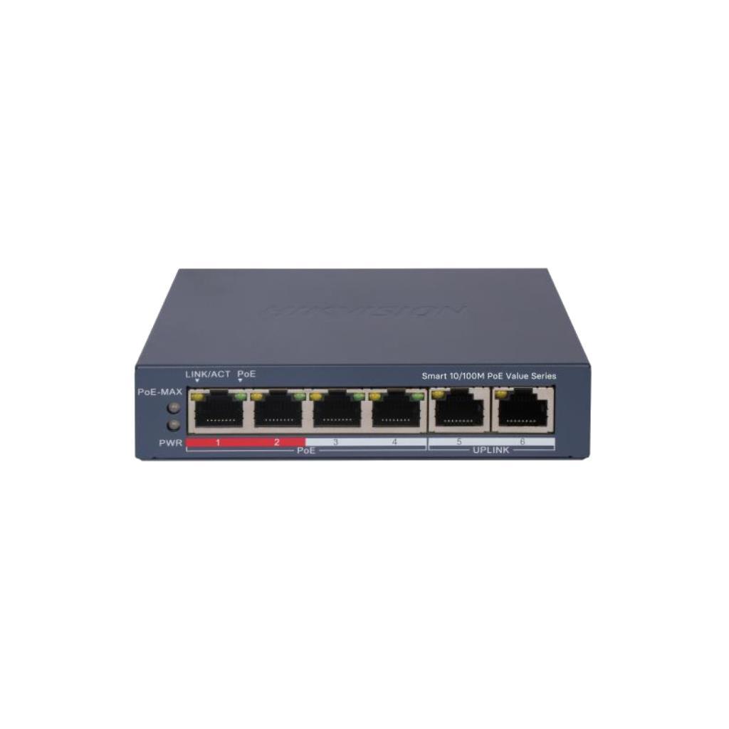 รีวิว DS-3E1106P-EI/M: สวิตช์ PoE 4 พอร์ต ประสิทธิภาพสูง พร้อมส่งไกล 300 เมตร