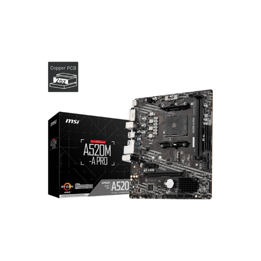 รีวิว MSI A520M-A PRO เมนบอร์ดสุดคุ้มสำหรับคนเริ่มประกอบคอมพิวเตอร์ งบประหยัด