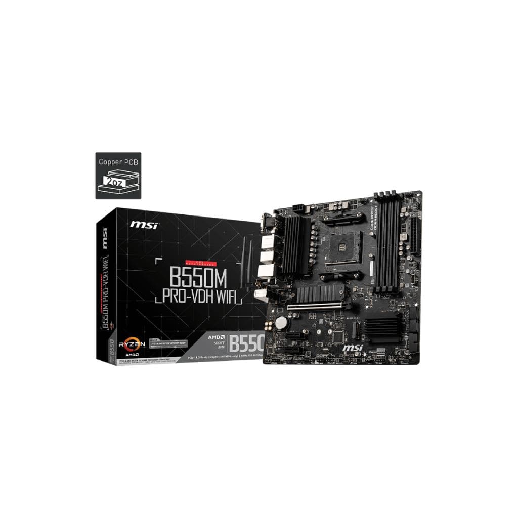 รีวิว MSI B550M PRO-VDH WIFI: เมนบอร์ดคุ้มค่าที่สุดสำหรับสายทำงานและเกมเมอร์งบประหยัด