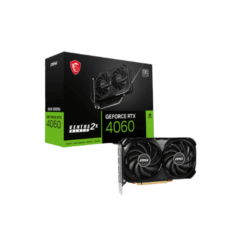 การ์ดจอ MSI GeForce RTX 4060 VENTUS 2X BLACK 8G OC: สัมผัสประสิทธิภาพระดับพรีเมียม