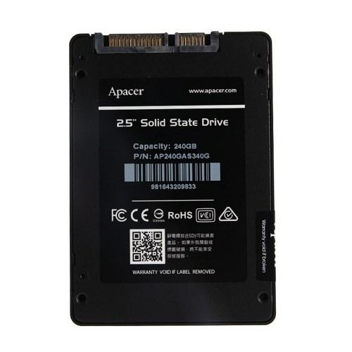 Apacer (เอสเอสดี)240 GB SSD SATA AS340 (AP240GAS340G-1)