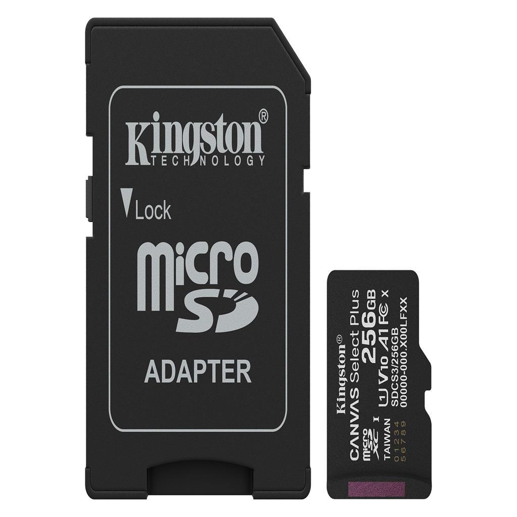 Kingston 256GB microSDXC Canvas Select Plus Gen3: ความเร็ว 150MB/s สำหรับสมาร์ทโฟน Android และ 4K UHD