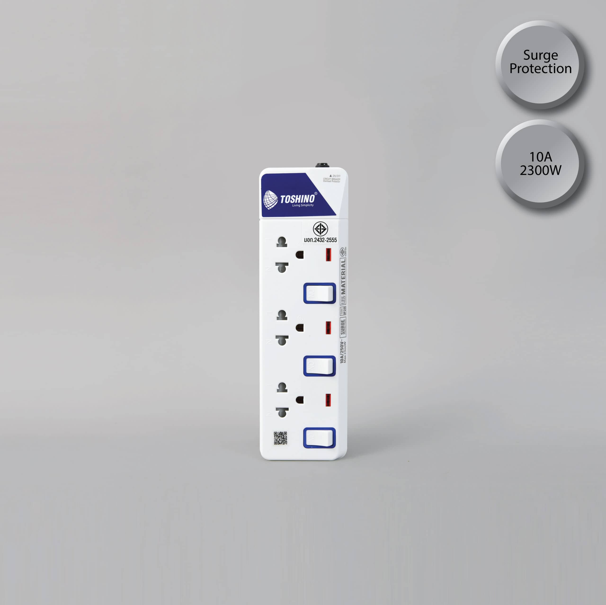 รางปลั๊กไฟ 3 ช่อง 3 สวิตช์ ET-913: ปลอดภัยและใช้งานง่าย