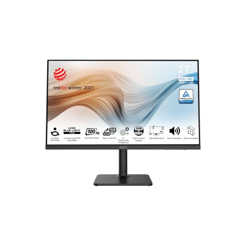 MSI MODERN-MD272XP จอคอม 27 นิ้ว IPS 100Hz พอร์ต Type-C (USB-C) สำหรับทำงานและการใช้งานที่ทันสมัย