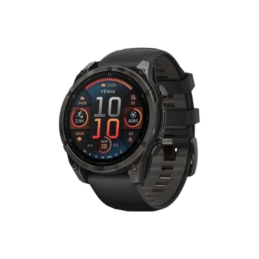 GARMIN fenix 8 47mm,AMOLED,Saph,CrbnGryTi/Bk,Bk/PblGryBd,SEA,A04806
