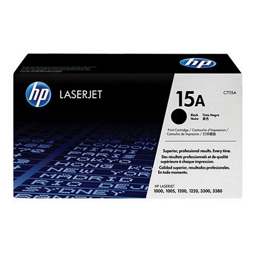 HP 15A Black Original LaserJet Toner Cartridge (C7115A)