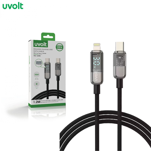 Uvolt WC-108C: สายชาร์จ USB-C to C พร้อมจอแสดงผลดิจิตอล 1.2 เมตร - รีวิวครบจบในที่เดียว