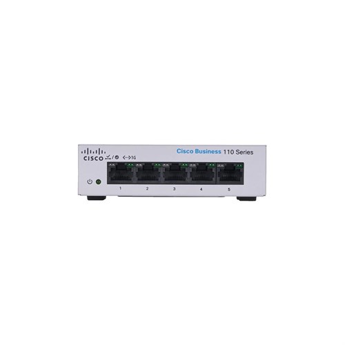 Cisco CBS110 Unmanaged 5-port GE, Desktop, Ext PS Business 110 Standard (CBS110-5T-D-EU)