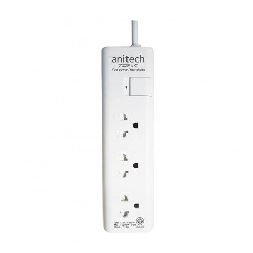 Anitech ปลั๊กไฟ รุ่น H1133 สายยาว 3เมตร