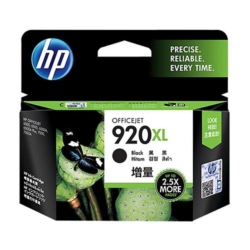 HP 920XL Black Officejet Ink Cartridge (CD975AA)