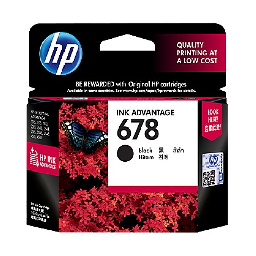 HP 678 Black Ink Cartridge (CZ107AA)