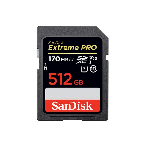 SANDISK 512GB EXTREME PRO SDXC, (SDSDXXY_512G_GN4IN)
