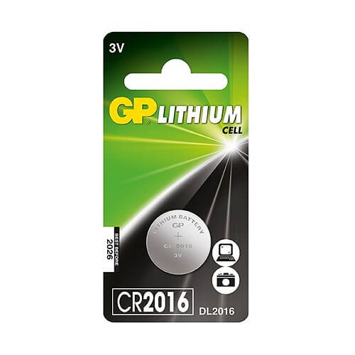 GP ถ่านเม็ดกระดุม แบบลิเทียม (GPB-CR2016-1)