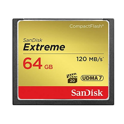 SanDisk 64GB Extreme CompactFlash Memory Card UDMA7 120MB|s (SDCFXSB-064G-G46)