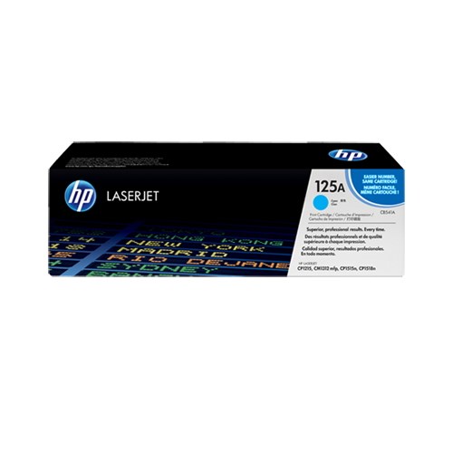 HP 125A Cyan Original LaserJet Toner Cartridge (CB541A)